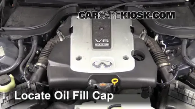 2009 Infiniti G37 X 3.7L V6 Sedan (4 Door) Huile Ajouter de l'huile